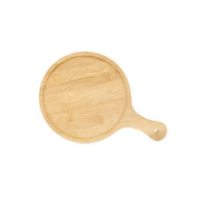 Bamboo Hot Pot Wooden Board Tableware Beef And Lamb Meat Tray (Options: Circular 3826, Color: Natural)