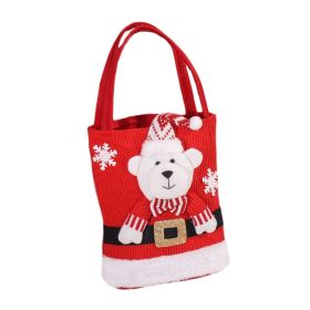 Christmas Decorations Gift Bag Kids Candy Tote Bag (Type: Christmas Supplies, Style: Bear)