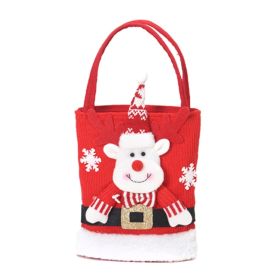 Christmas Decorations Gift Bag Kids Candy Tote Bag (Type: Christmas Supplies, Style: Elk)