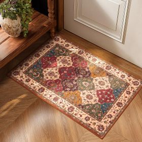 Washable Runner Rug 2x6, Moroccan Faux Wool Runner Rug Non Slip for Hallways Kitchen Entryway Laundry Room Bedroom Bathroom, Low Pile (size: RDFGLG6090T)
