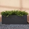 42 Inch Rectangular Concrete Planter,Durable for All-Weather Use with Drainage Holes, Large Rectangular Planter for Outdoor and Indoor Plants