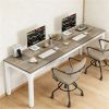 Long computer desk, rectangular office desk, administrative desk, conference desk