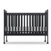 4-in-1 Convertible Baby Crib, Wood Full Size Toddler Bed with Locking Wheels, Non-Toxic Finish