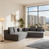 Extra-Large Modular Compression Sofa 131.89" W*62.20" D*26.18" H  for Family Living Rooms, Space-Saving Vacuum-Packed Design