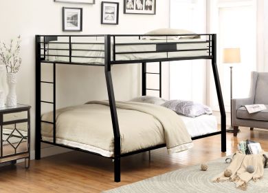 Limbra Sandy Black Finish Full XL/Queen Bunk Bed (Color: as Pic)