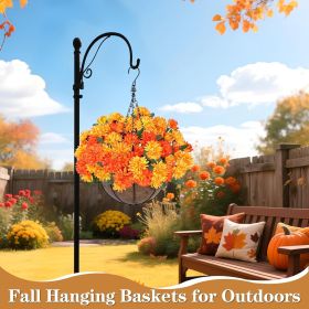 1pcs 20 Inch Christmas Hanging Basket Decorations with 30LED Warm White&Multicolored Light, Remote Control, 8 Mode, Timer (Color: Color 1)