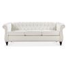 84.65" Rolled Arm Chesterfield 3 Seater Sofa.