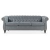 84.65" Rolled Arm Chesterfield 3 Seater Sofa.