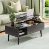 Lift Top Coffee Tables For Living Room 39.37"x19.7" Desk Tea Wood Dining Tables Adjustable Storage Shelf Easy Lift Or Lower