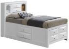 Stylish White Twin Storage Bed For Modern Spaces