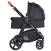 VEVOR Travel System Stroller with Infant Bassinet, 2-in-1 Baby Cradle Stroller Combo, Reversible Seat, Easy One-button Folding