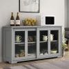 Sideboard Buffet Cupboard Storage Cabinet with Sliding Door