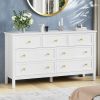 7 Drawer Dresser For Bedroom, Wood Storage Cabinet With Meta Handles, Modern Closet Of Drawers for Living Room, TV Stand Dresser