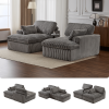 Double Chaise Lounge Chair Indoor,Oversized Upholstered Sleeper Cloud Couch,Deep Seat Luxury Sofa Bed,Sectional Sofa Chaise Love-seat