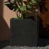 20 Inch Square Concrete Planter,Durable for All-Weather Use with Drainage Hole, Large Square Planter for Outdoor and Indoor Plants