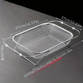 "Compact Expandable Drain Basket - Professional-Grade Stainless Steel for Small Kitchens & RVs" (Capacity: xl)