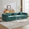 Compression Sofa,Convertible Floor Sofa Bed with Fixed-Shape Frame, Boneless Modular Sectional Sofa,No Assembly Required,Chenille fabric