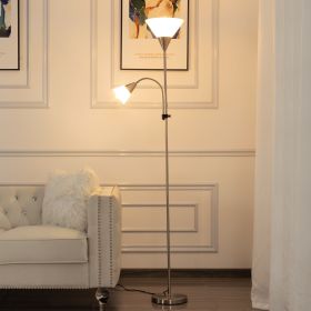 71.3' Tochiere Floor Lamp (Main Material: Metal, Main Color: Nickel)