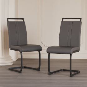 Modern Dining Chairs (Color: Grey+Black leg+2in1)