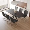 62.4" extendable 78.15" dining Table Set for 6-8 Person for Dining Room