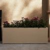 42 Inch Rectangular Concrete Planter,Durable for All-Weather Use with Drainage Holes, Large Rectangular Planter for Outdoor and Indoor Plants
