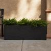 42 Inch Rectangular Concrete Planter,Durable for All-Weather Use with Drainage Holes, Large Rectangular Planter for Outdoor and Indoor Plants