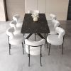 Scalable Dining Table Table Set for 4-8 Person for Dining Room