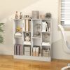 1PC 41 Inches 5-Cube Floor Bookcase with 2 Anti-Tipping Kits Home Office Bookcase