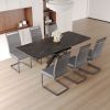 62.4" extendable 78.15" dining Table Set for 6-8 Person for Dining Room