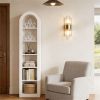 Arched bookshelf, open bookshelf, display rack, sturdy and natural