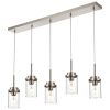 5 Lights Kitchen Island Lighting Modern Linear Chandeliers for Dining Room