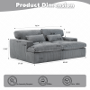Double Chaise Lounge Chair Indoor,Oversized Upholstered Sleeper Cloud Couch,Deep Seat Luxury Sofa Bed,Sectional Sofa Chaise Love-seat