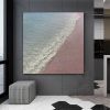 100% Handmade Abstract simple pure thick ocean sea landscape modern Oil Painting Modern Living room Home Decoration