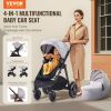 VEVOR Travel System Stroller with Infant Bassinet, 2-in-1 Baby Cradle Stroller Combo, Reversible Seat, Easy One-button Folding