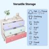 Kids 3 Drawer Dresser, Baby Nightstand for Bedroom, Storage Cabinet for Toddler Child for Living Room, Toddler Room, Nursery, Closet