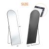Floor Standing Mirror, Wall Mirror with Stand Aluminum Alloy Thin Frame,21''*64''