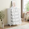 Modern 6 Drawers Dresser 6 Drawers Cabinet,Chest of Drawers Closet Organizers and Storage Clothes Storage Drawers Cabinet for Living Room