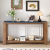 Distinctive Features of a Minimalist Console Table with Bottom Shelf and Four Legs, Suitable for Entryway, Hallway, Living Room, Foyer, Corridor