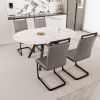 47-63" expandable circular dining table set for 4-6 people