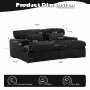 Double Chaise Lounge Chair Indoor,Oversized Upholstered Sleeper Cloud Couch,Deep Seat Luxury Sofa Bed,Sectional Sofa Chaise Love-seat