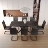 62.4" extendable 78.15" dining Table Set for 6-8 Person for Dining Room