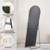 Floor Standing Mirror, Wall Mirror with Stand Aluminum Alloy Thin Frame,21''*64''