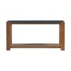 Distinctive Features of a Minimalist Console Table with Bottom Shelf and Four Legs, Suitable for Entryway, Hallway, Living Room, Foyer, Corridor
