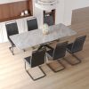 62.4" extendable 78.15" dining Table Set for 6-8 Person for Dining Room
