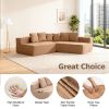Extra-Large Modular Compression Sofa 131.89" W*62.20" D*26.18" H  for Family Living Rooms, Space-Saving Vacuum-Packed Design