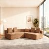 Extra-Large Modular Compression Sofa 131.89" W*62.20" D*26.18" H  for Family Living Rooms, Space-Saving Vacuum-Packed Design