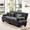 Cloud Couch 2 Seater Sofa for Living Room, Chenille 2 - Seat sofa with 2 Lumbar pillows and 2 throw pillows