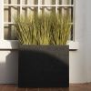 Tall Rectangular Composite Planter,Durable for All-Weather Use with Drainage Holes, Large Rectangular Planter for Outdoor and Indoor Plants