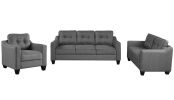 3 Piece Living Room Set with tufted cushions