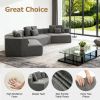 Extra Large Modular Compressed Sofa, 181.10 × 78.15 × 26.18-inch Oversized Sectional Couch, Vacuum Packed for Easy Shipping